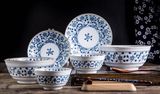 Blue Flower Dinner Set Bowl Plate Ceramic Mug