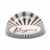 Cheap Creative Glass Paperweight with Red Words for Promotion Gift