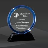 Blue Crystal Halo Award (T-FHL67BU)
