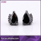 Simple Pear Shape Stud Earring for Young Girl