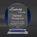 Bluefin Glass Circle Award (D-GL106, D-GL107, D-GL108)