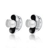 Popular Jewelry Fashion Women Gold Stud Pearl Earring