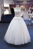 Strapless Ballgown Bridal Lace Wedding Dress Gown (Q90350)