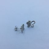 Butterfly Stud Earring with CZ