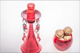 Pink Single Poster Glass Candle Holder for Wedding Decoration