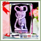 New 3D Laser Engraved Crystal Glass Cube