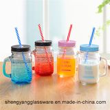 Factory Directly Provide 16oz Marson Jar Glass Mug