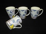 Purple Printed Star Ceramic Coffee Mug