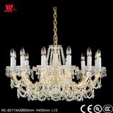 Crystal Chandelier with Glass Chains