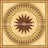 Golden Puzzle Porcelain Floor Tiles Using in Hotel