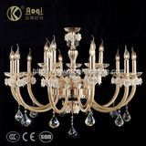 European Classic Candle Glass Lamp (AQ20036-10+5)
