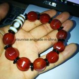 Semi Precious Stone Carnelian Buddha Beaded Bracelet