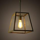 Classic Metal Pendant Lamp with Glass Shade (WHG-004)