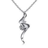Fashion 925 Silver Necklace with Cubic Zircon