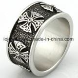 Classic Vintage Cross Mens Ring