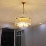 Very Popular Luxury Post Modern Home/Hotel Restaurant LED G9 Clear Crystal Pendant Light Chandelier