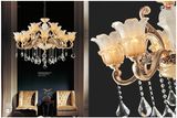 Hot Sale Anti-Brass Zinc Alloy Crystal Chandelier Light