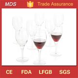 Crooked Stem Valentine's Hand Painted Bulk Crystal Wine Glass