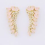 China Wholesale Crystal in Pink Stud Earring Charm Jewellery