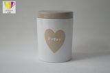 Seal Ceramic Sugar Mug with Lid