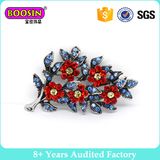 Factory Wholesale Sparkly Rhinestone Flower Brooch Pin