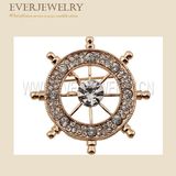 Best Sale Rhinestone Flower Cloth Brooches
