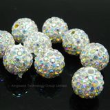 10mm Shamballa Glass Ball Beads Czech Crystal Rhinestones Pave Clay Disco Ball Color Glass Bead to Make Bracele
