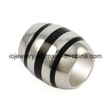 Fashion Oval Shaped Men Steel Bead Charm for Bracelet