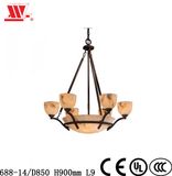 Luxury Crystal Chandelier with Glass Shades 688-14