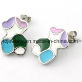 Children Cute Enamel Bear Earring