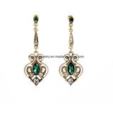 Retro Diamond Studded Female Earrings Peach-Design Fashion Jewelry