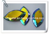 Navette Glass Fashion Sew-on Bead with Hole