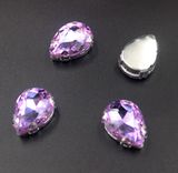 Teardrop Shape Decorative Strass Crystal Rhinestones with Claw Setting