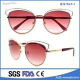 Fashion Sunglass Designer Polarized Metal Cat Eye Sunglasses