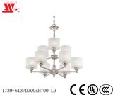 Luxury Chandelier with Glass Lampshades 1739-613