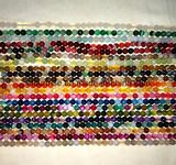 Semi Precious Stone Striped Banded Agate Crystal Bead