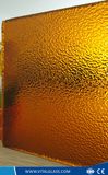 Amber Nashiji Patterned Glass/Bronze Flora Tempered Figured Glass/Flame Building Glass