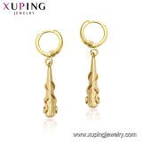 95135 Fashion Simple Cross Metal Alloy Jewelry Eardrop in 18K Gold-Plated