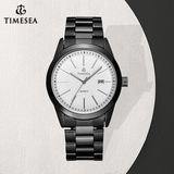 Luxury Men's Fashion Business Stainless Steel Watch with Black Steel Band and Calendar Display72192