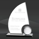 Achievement Sail Orb Crystal Award (MP-AWS8643-S)