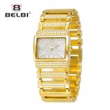 Belbi Fashion Luxury Quartz Watch Rectangular Leisure Jewelry Jewelry Buckle Watch