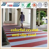 Color Crystal Anti-Slip Road Flooring with Colored Crystal Aggregate