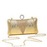 2016 Newest Shining Box Chain Diamond Ring Clutch Bag