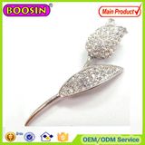 Sparkle Australian Crystal Tulip Silver Brooch Silver Magnetic Brooch
