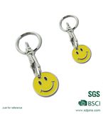 Hot Sale Gift Trolley Coin Keychains Shopping Trolley Coin Keyring