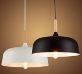 Aluminum Pendant Lamp with Wood Decorative (WHP-015)