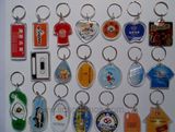 Custom Shape Cheap Promotional Gift Crystal Acrylic Keyring