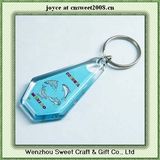 Custom Crystal Plastic Key Ring