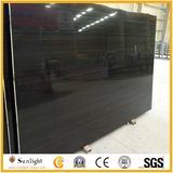 Polished Imperial Black Wood Vein Marble, Ebony Black Lines Marble
