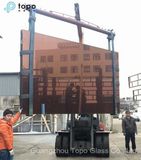Pink Color Tinted Float Glass for Home Decoration (C-P)